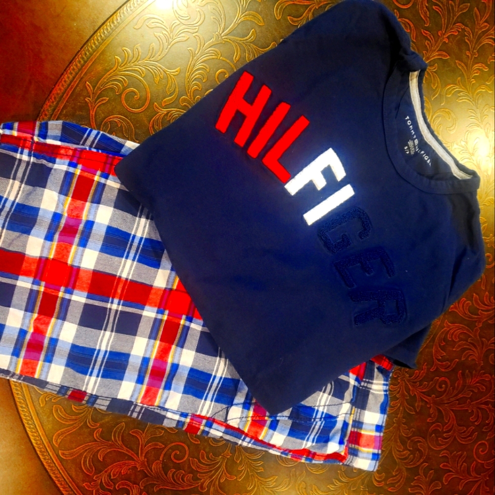 Tommy Hilfiger Red And Blue Shorts & Top - Picture 3 of 5